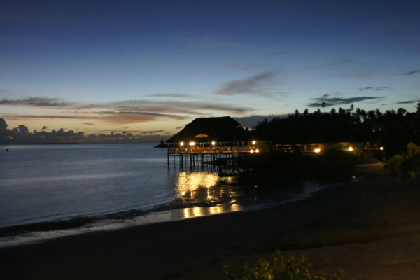 Misali Sunset Beach right after sunset in Pemba, Zanzibar
